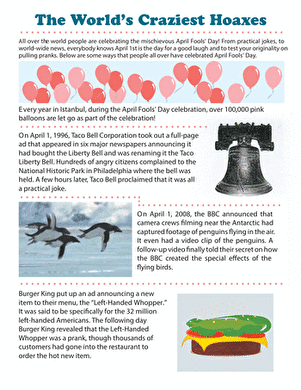 April Fools Hoaxes