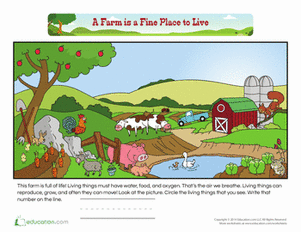 Counting: A Farm Is a Fine Place to Live