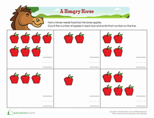 Counting: A Hungry Horse