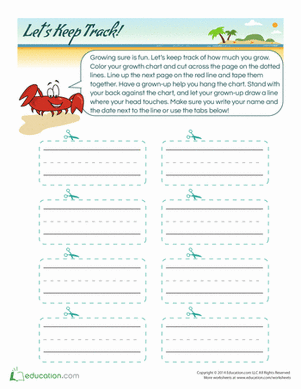 Printable Growth Chart