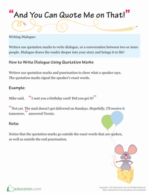Using Quotes in Writing