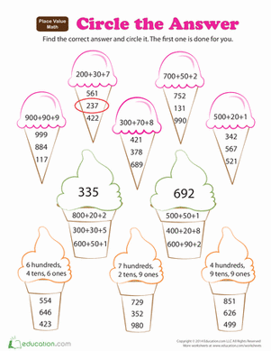 Place Value Addition