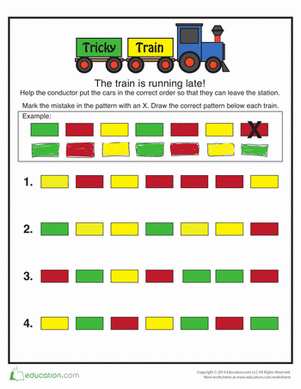 Tricky Train Color Patterns