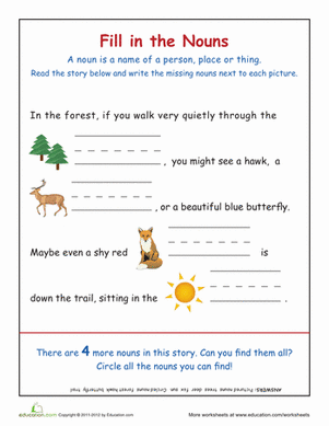 Identifying Nouns in the Forest
