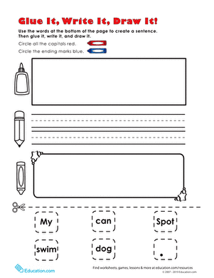 Glue It, Write It, Draw It!