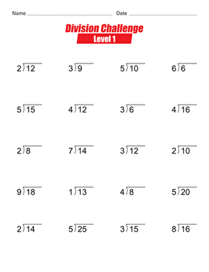 Division Challenge: Level 1