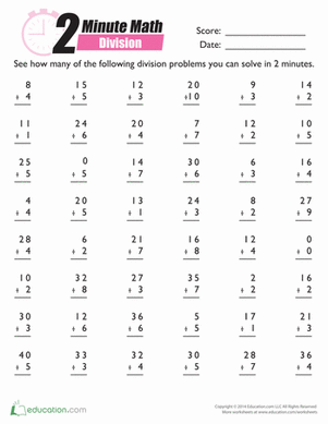 2-Minute Math: Division