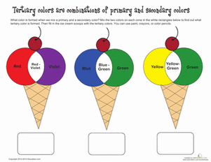 Ice Cream Cone Tertiary Colors