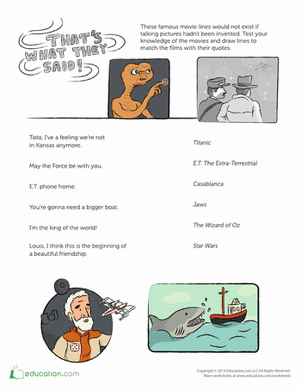 Famous Movie Quotes Match-Up