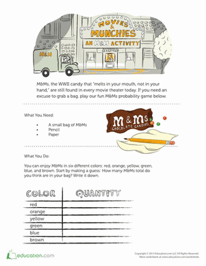 M&Ms Activity