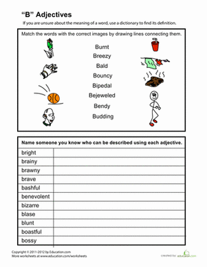 Adjectives Beginning with "B"