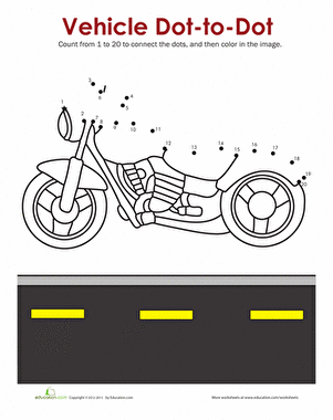 Motorcycle Dot-to-Dot