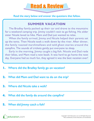 Read and Review: Summer Vacation