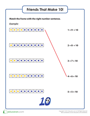 Addition Facts to 10