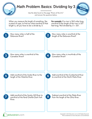 Divisible by Three: Rivers Word Problems