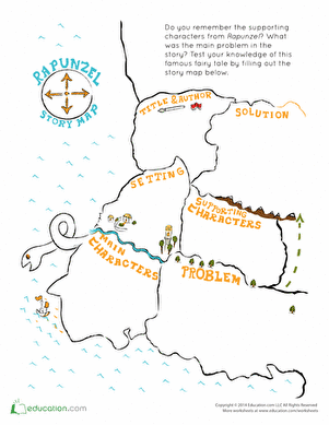 Rapunzel Story Map