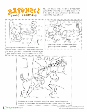 Rapunzel Story Scramble 