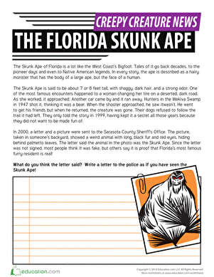 Florida Skunk Ape