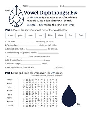 Vowel Diphthongs: "Ew"