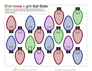 Christmas Light Cut Outs