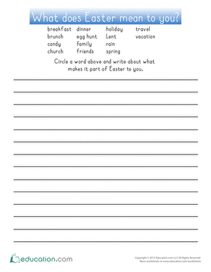 What Does Easter Mean to You?