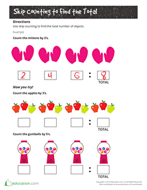 Skip Counting to Find the Total