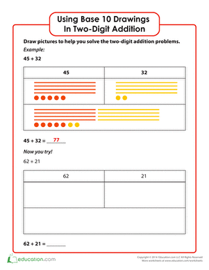 Solving Two-Digit Addition with Drawings Part I