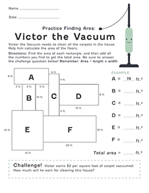 Finding the Area: Victor the Vacuum