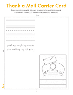 Thank a Mail Carrier Card