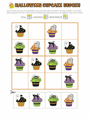 Halloween Cupcake Sudoku