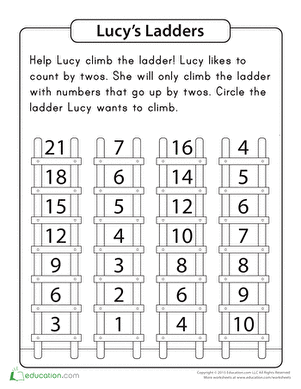 Counting by Twos: Lucy's Ladders