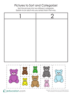 Pictures to Sort and Categorize