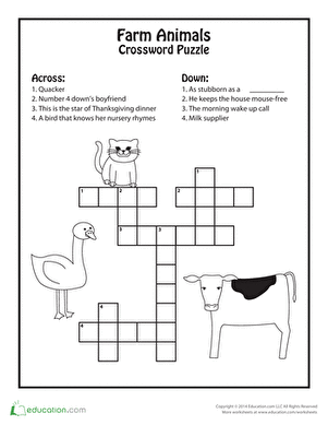 Life on the Farm Crossword