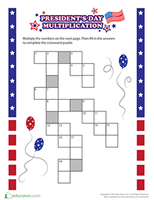 Number Crossword: President's Day
