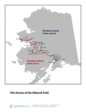 Calculating Distances on the Iditarod Trail