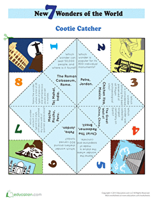 Cootie Catcher: Exploring the New 7 Wonders of the World