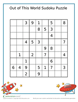 Out of This World Sudoku Puzzle