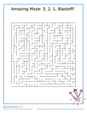 Amazing Maze: 3, 2, 1, Blastoff!