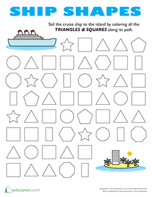 Triangle and Square Maze