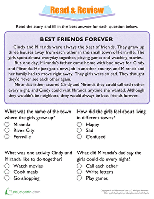 Review this Story About Best Friends