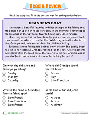 Read and Review: Grandpa's Boat