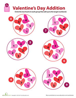 Holiday Math: Valentine's Day Addition