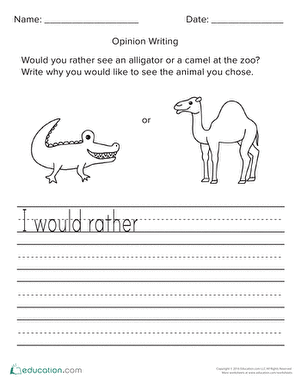 Animal Opinion Writing