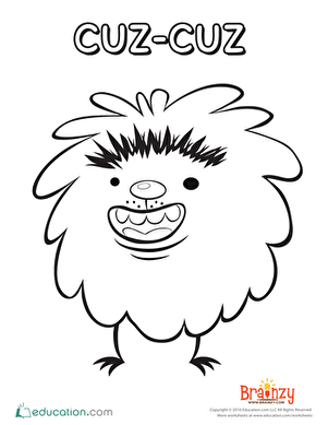 Cuz-Cuz Coloring Page
