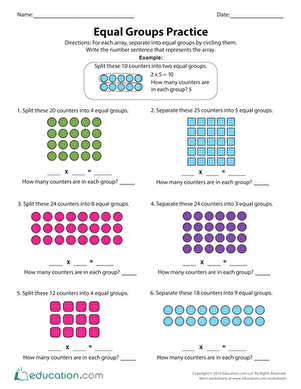 Practicing Equal Groups